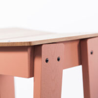 Vij5 Tilt Bar Stool by Floris Hovers 2019 (image by Vij5) pink detail vierkant