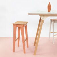 Vij5 Tilt Bar Stool by Floris Hovers 2019 (image by Vij5) setting