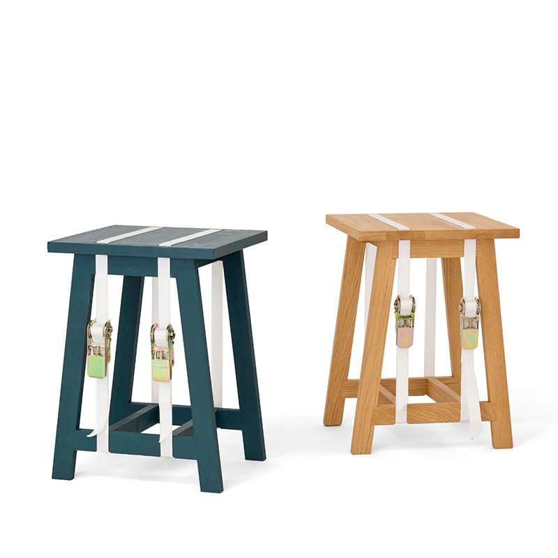 vij5 strap stool coloured linseed oil green 2017 image by vij5 5 vij5 strap stool coloured linseed oil green 2017 image by vij5 5