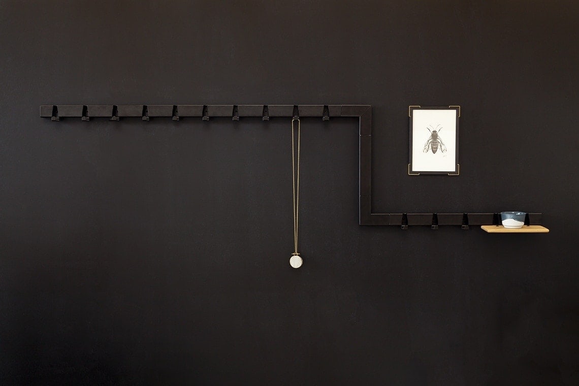 vij5 showroom black coatrack black wall 2017 image by vij5