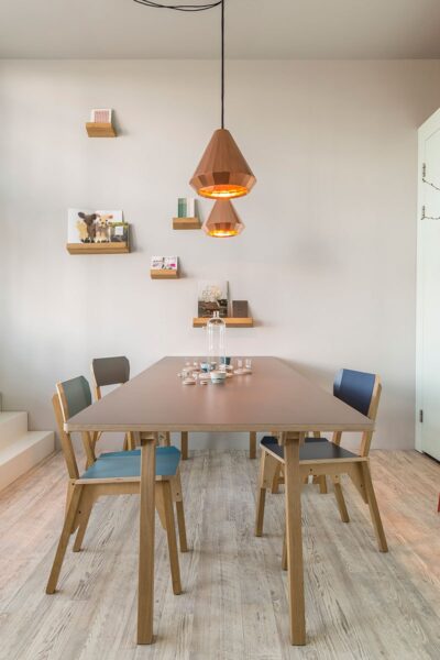 s chair copper lights s table lookshelf in project foto door jeroen van der wielen